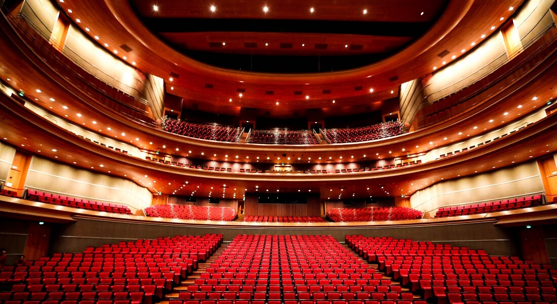 Empty theatre auditorium